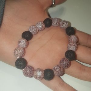A lava bead bracelet